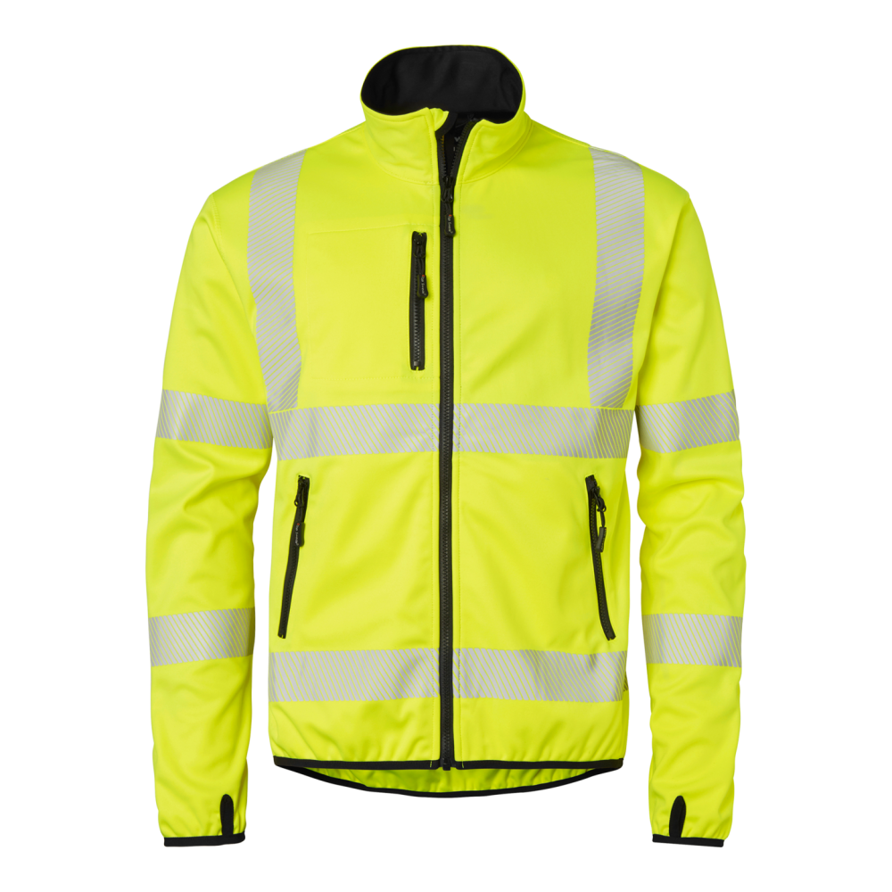 JACKA TOP SWEDE SOFT SHELL GUL/SVART M