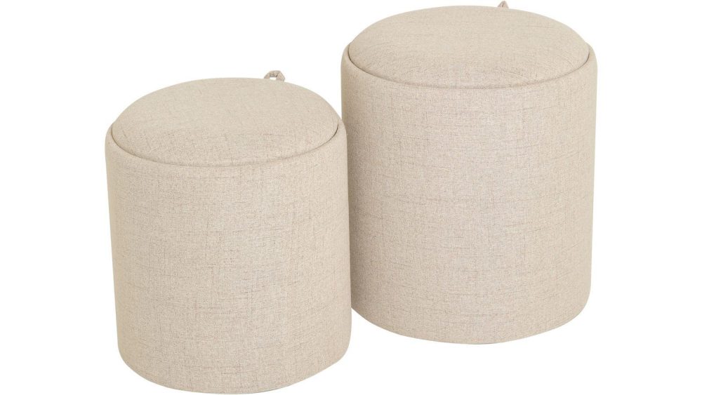 Velmira Puff 2 delar 39 cm Rund