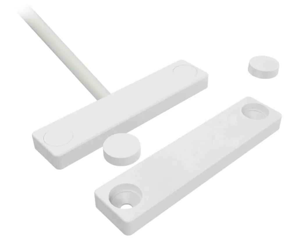Alarmtech MC 740E Magnetkontakt utanpåliggande, vit 2 m kabel - Bild 2