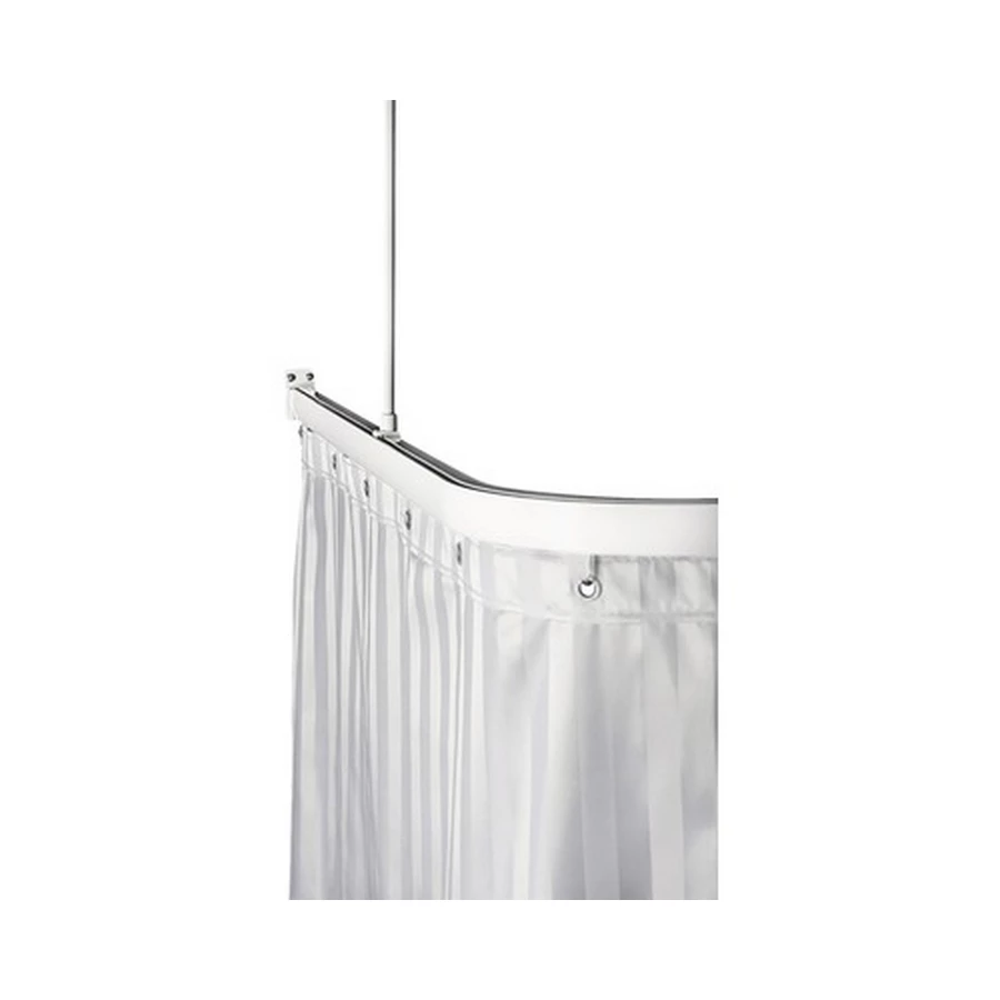 Duschdraperistång Stabil 900x1700mm, Vit | Stuvbutiken - Bild 2