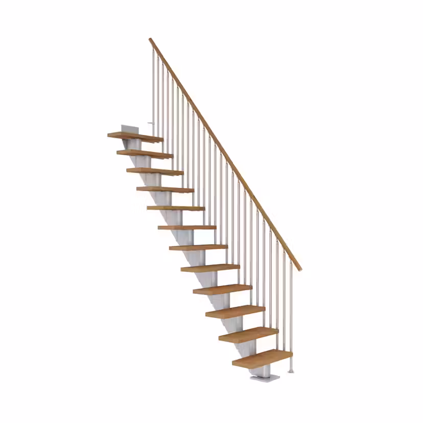Spartrappa Dolle Frankfurt Ek Oljad Rak Classic III Grå, LxB: 1820x790 mm