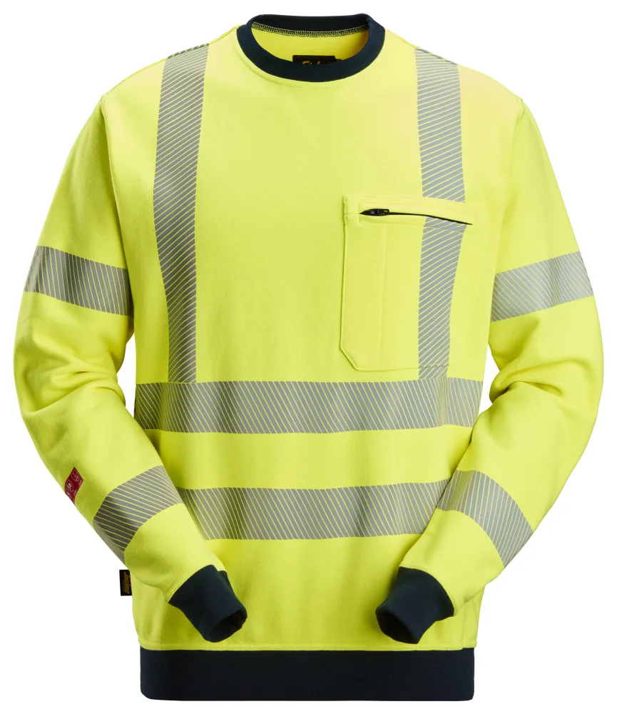 Snickers Workwear 2863-6695 Tröja varsel, gul/marinblå XS