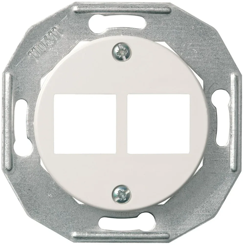 Schneider Electric Actassi Centrumplatta vit, utan ram 2x8 poler - Bild 2