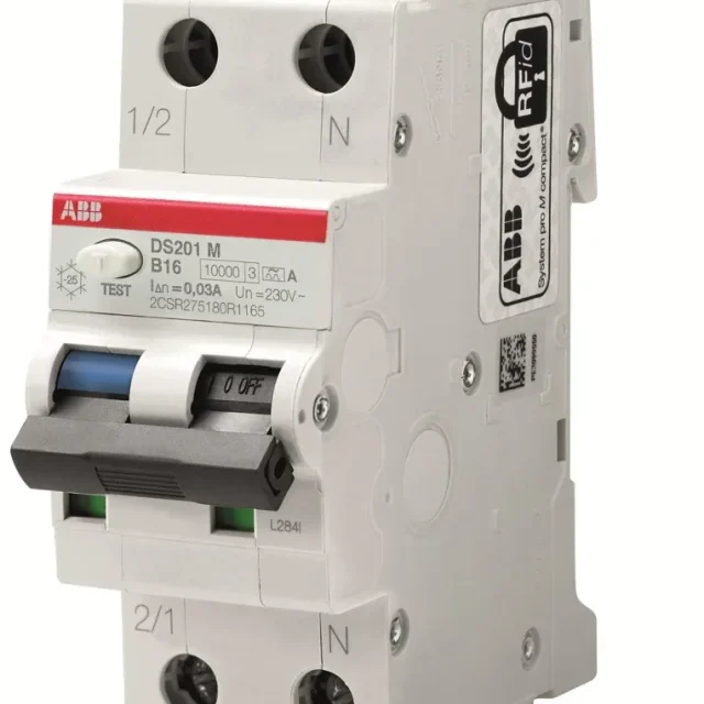 ABB 2CSR275180R2404 Personskyddsautomat 10kA, C-karakteristik, typ A DS201M C40 A100