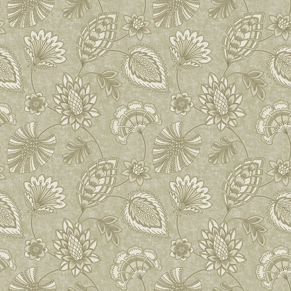 Fiona Walldesign Grace 35103 Tapet Flourish Trail Vit/metallic