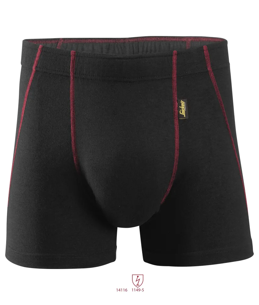 Snickers Workwear 9463 ProtecWork Boxerkalsong svart, flamskydd L