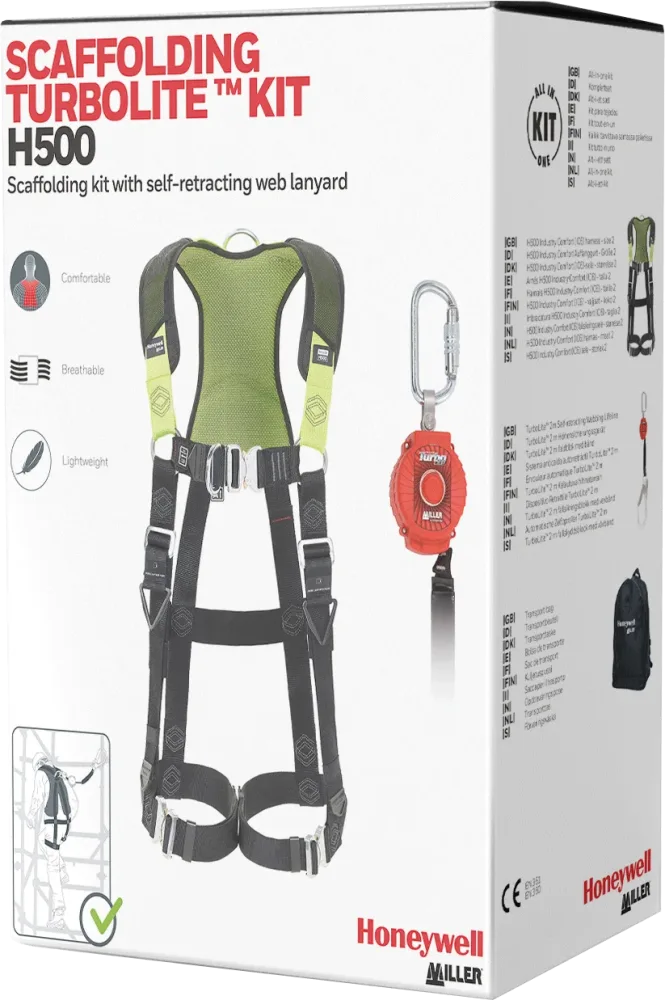 Honeywell Miller Turbolite H500 Ställningskit max 140 kg, 2 m livlina