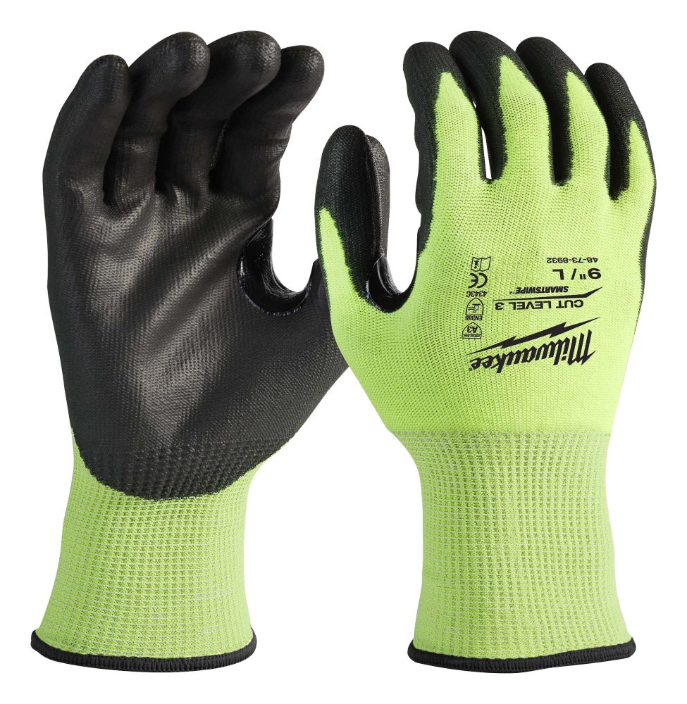 Kjøp Milwaukee Hanske, skjærebeskyttelse HI-VIS