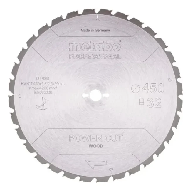 Metabo 628020000 Sågklinga 450x30 mm, 32T, för trä