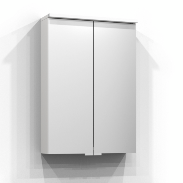 SPEGELSKÅP SVEDBERGS BLOC VIT LED EL 2HYLL TVLJ 50X71,6X15,1CM
