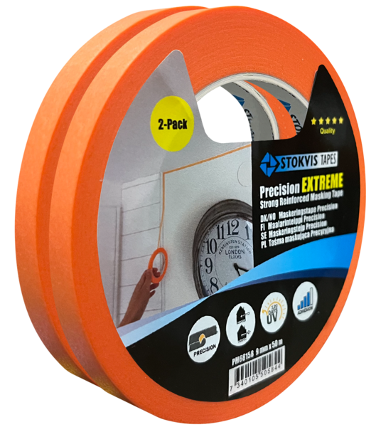MASKERINGSTEJP STOKVIS PRECISION 9MM EXTREME ORANGE 50M