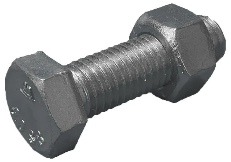Stafa 0118600014 Stålbyggnadsskruv 16 mm, med mutter, FZB 8.8, EN 15048 16 x 45 mm, 50-pack