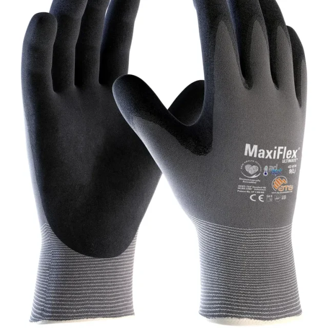 ATG MaxiFlex 42-874 Ultimate Adapt Montagehandske grå/svart 5