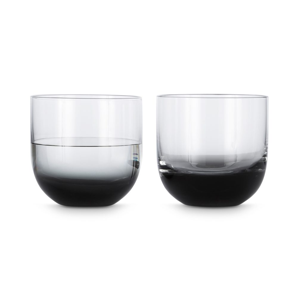 Tank whiskeyglas 2-pack, Svart