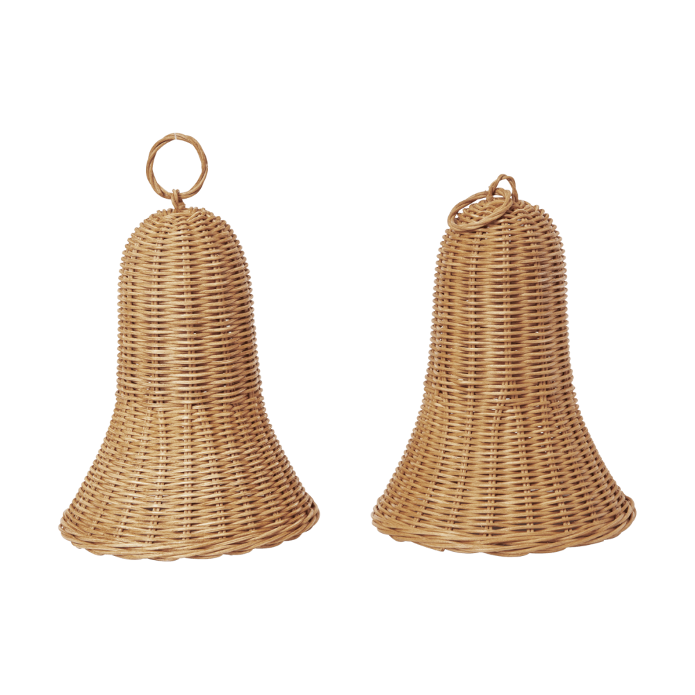 Braided bells julhänge 20 cm 2-pack, Natural