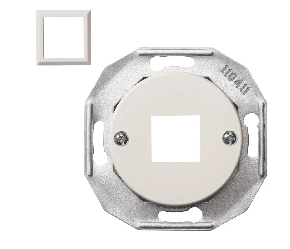Schneider Electric Actassi Centrumplatta vit, utan ram 2x8 poler
