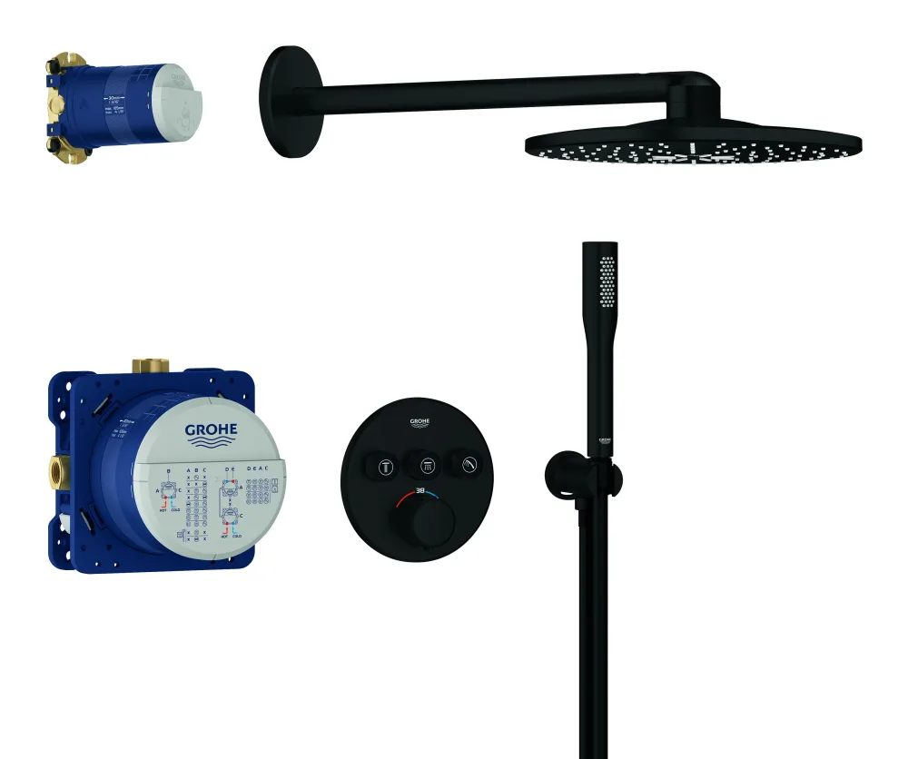Grohe Precision SmartControl 348742430 Takduschset mattsvart