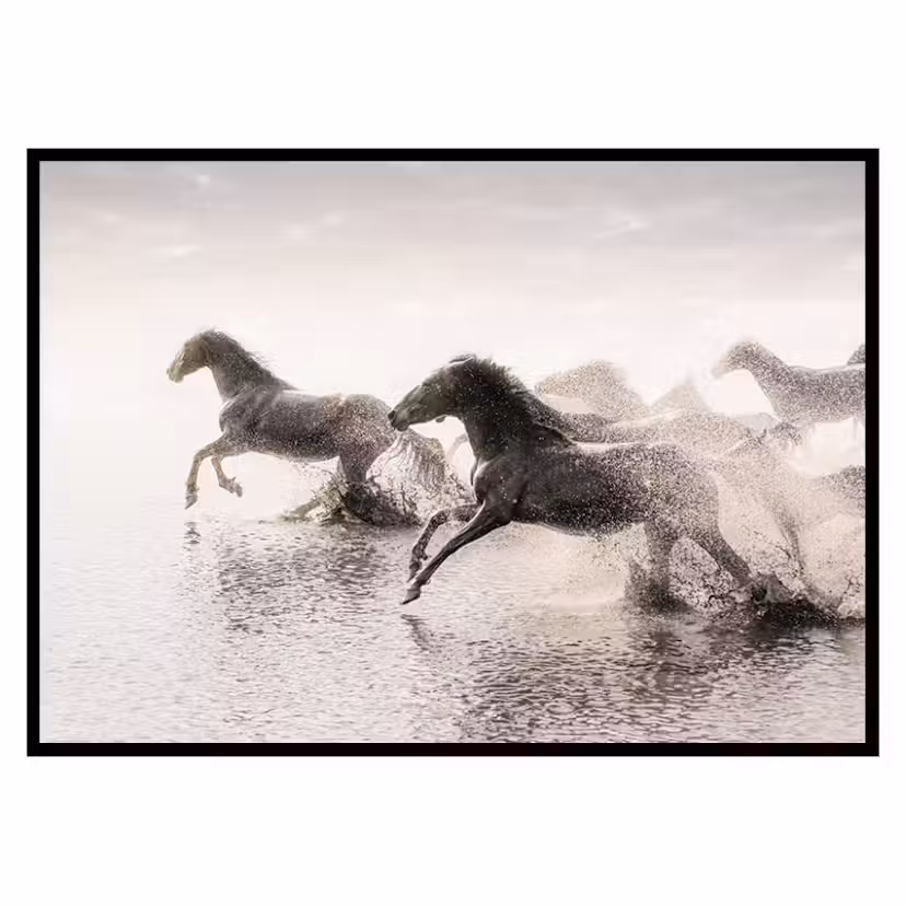 Poster Gallerix Wild Horses Running Storlek: 100x70 cm