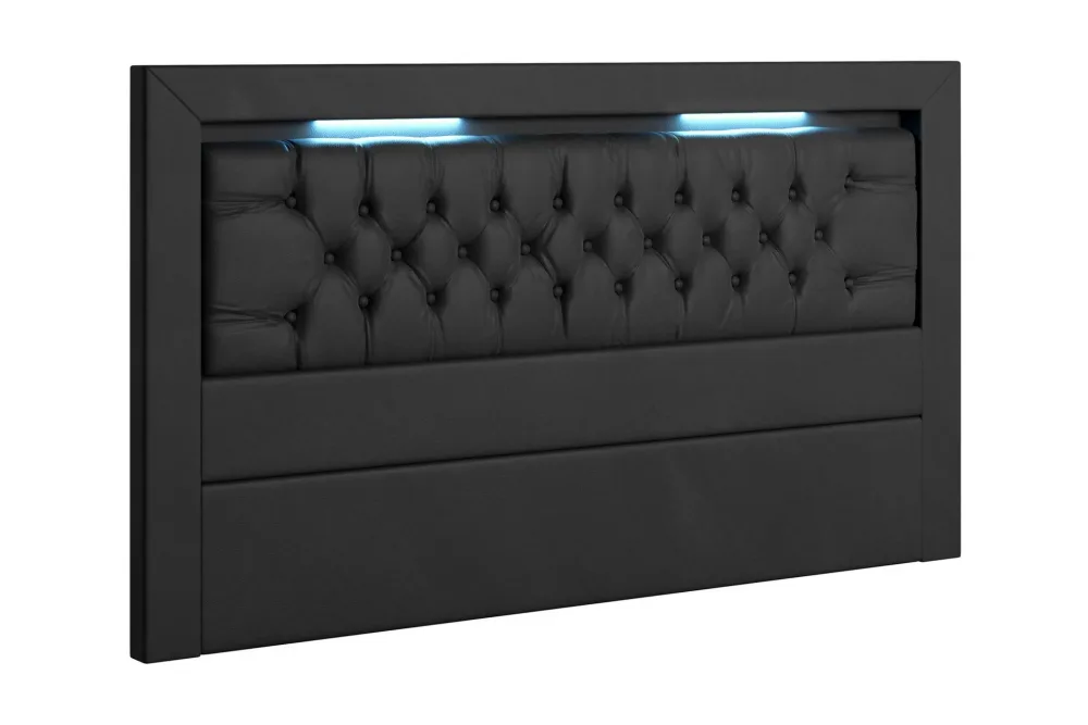 Arona Sänggavel 140 cm Konstläder LED-belysning
