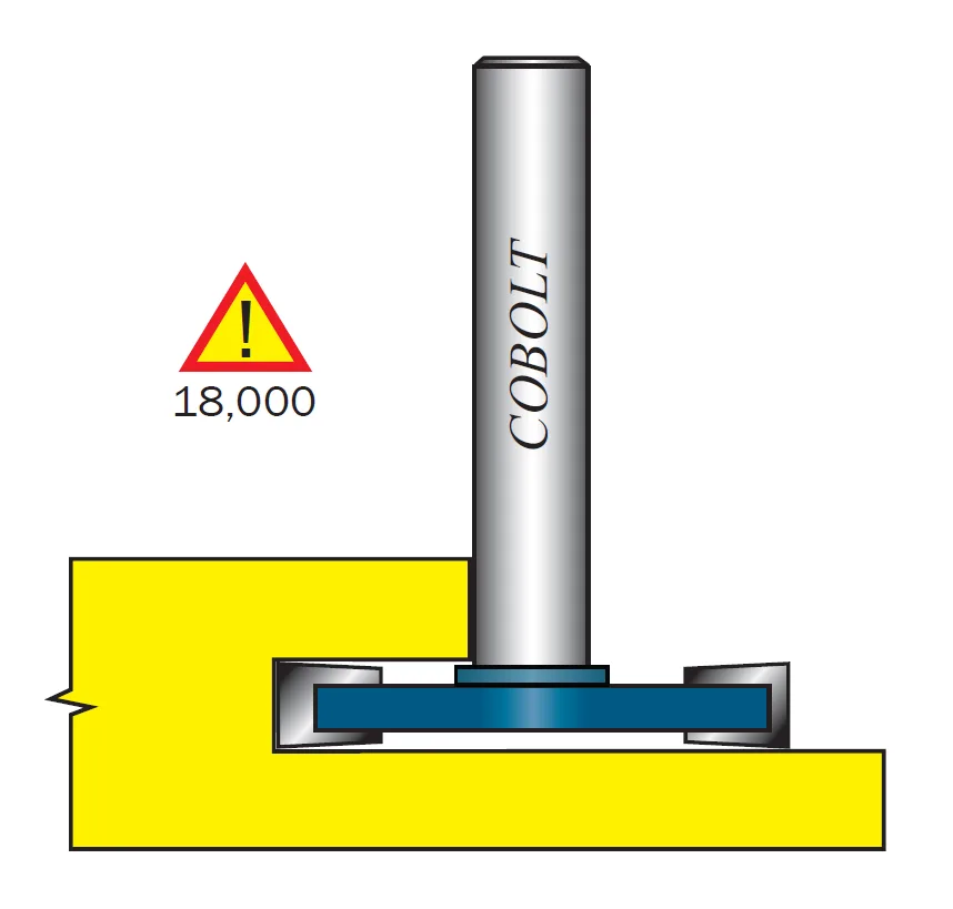 Cobolt 213-070 Skivnotfräs utan lager L=7 mm, D=36