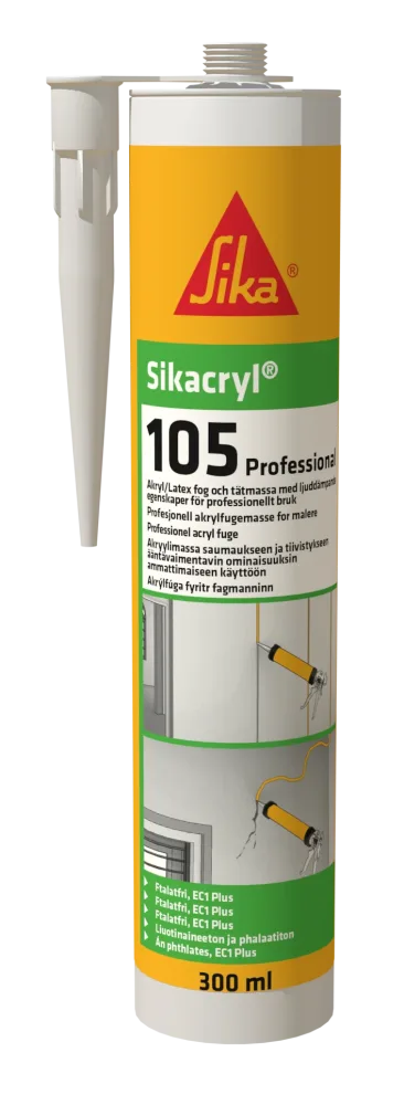 Sika Cryl-105 Akustikfogmassa vit 600 ml