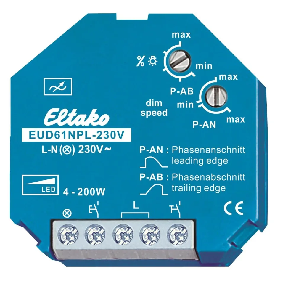Eltako 61100832 Dimmer utan nolla, 4-200W