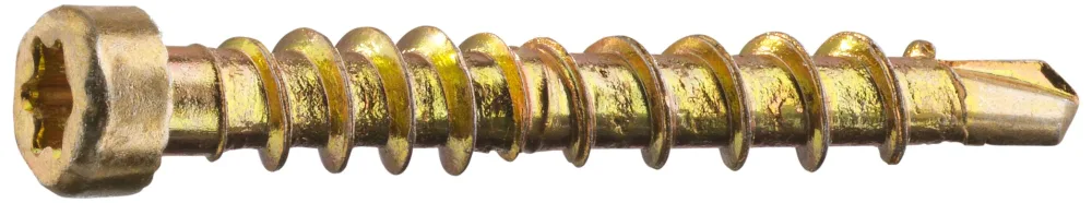 Grabber LTX35CH200 Listskruv med bits, gulkrom 3,3 x 35 mm, 200-pack