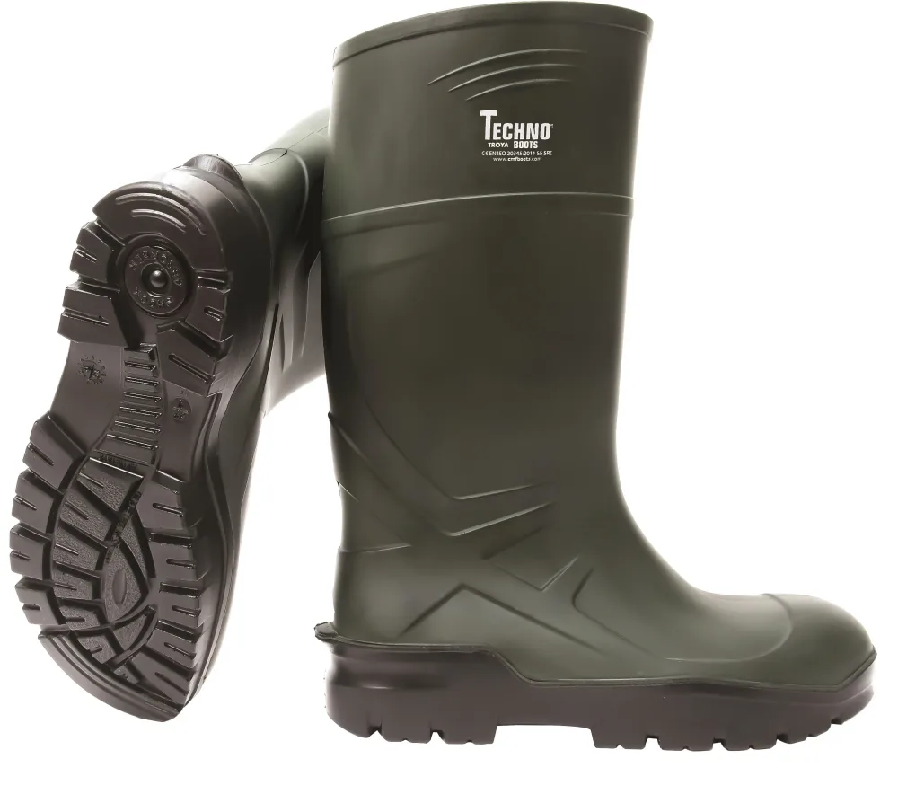 Techno Boots 04 Gummistövel grön, PU 44