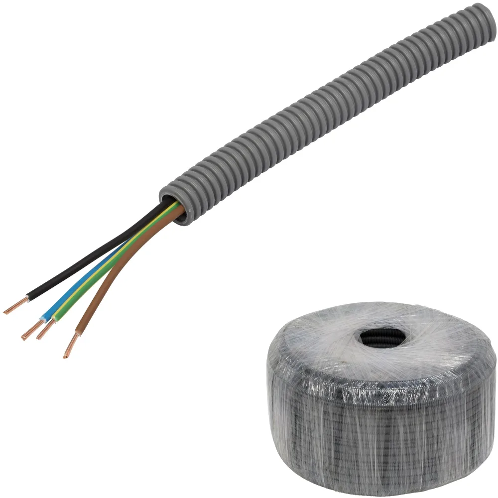 Pipelife FQ PowerFlex Kabel fördragen, temperaturklass II 100 m, 5G1.5 mm², ytter-Ø16 mm - Bild 2