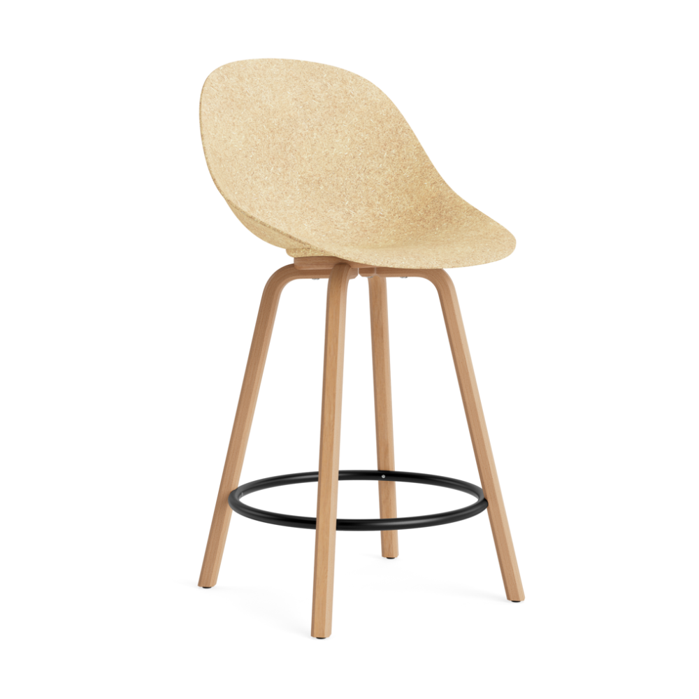 Mat Bar Chair barstol 65 cm, Hemp-beech-black steel