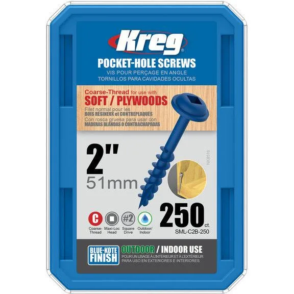 Kreg SML-C2B-250 Skruv 51 mm 250-pack - Bild 2