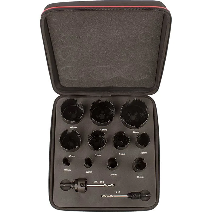 Starrett KMP11021 Hålsågsats Multi Purpose, 13 delar