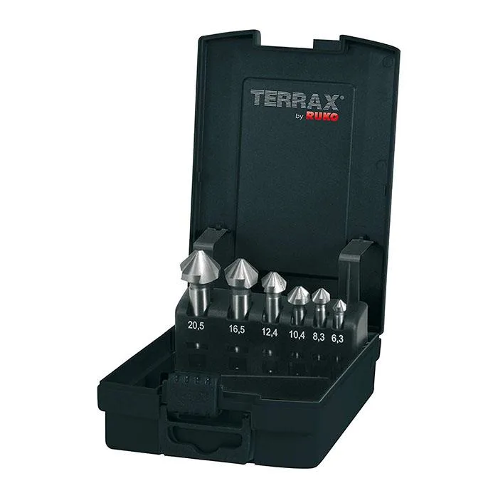 Ruko A102152RO Försänkarsats 6 delar, plastkassett Terrax