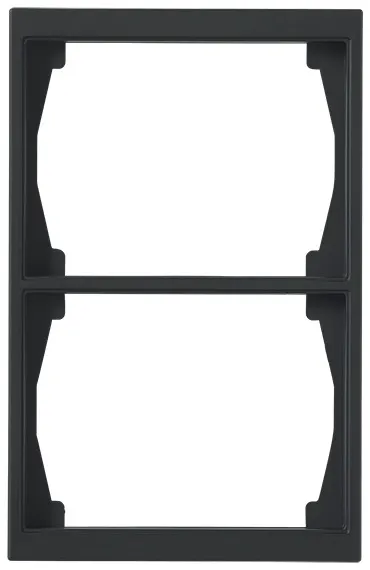 ABB Impressivo 1725F100-885 Täckram matt svart, 100 mm 5-fack - Bild 2