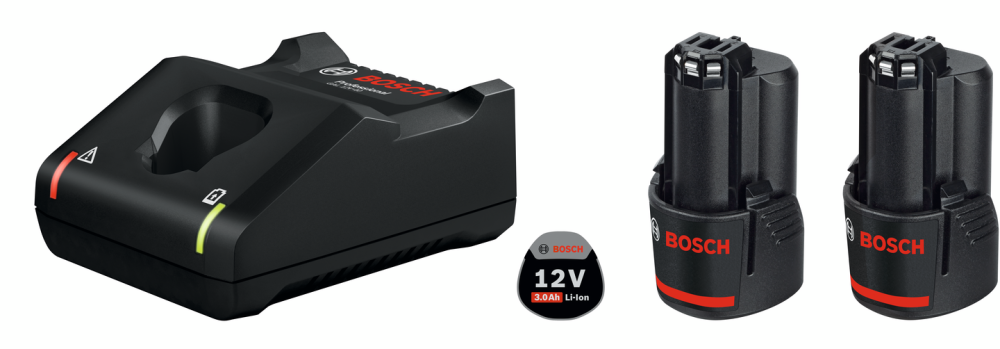 BATTERISET BOSCH 12V 2X3AH M/GAL 12V-40