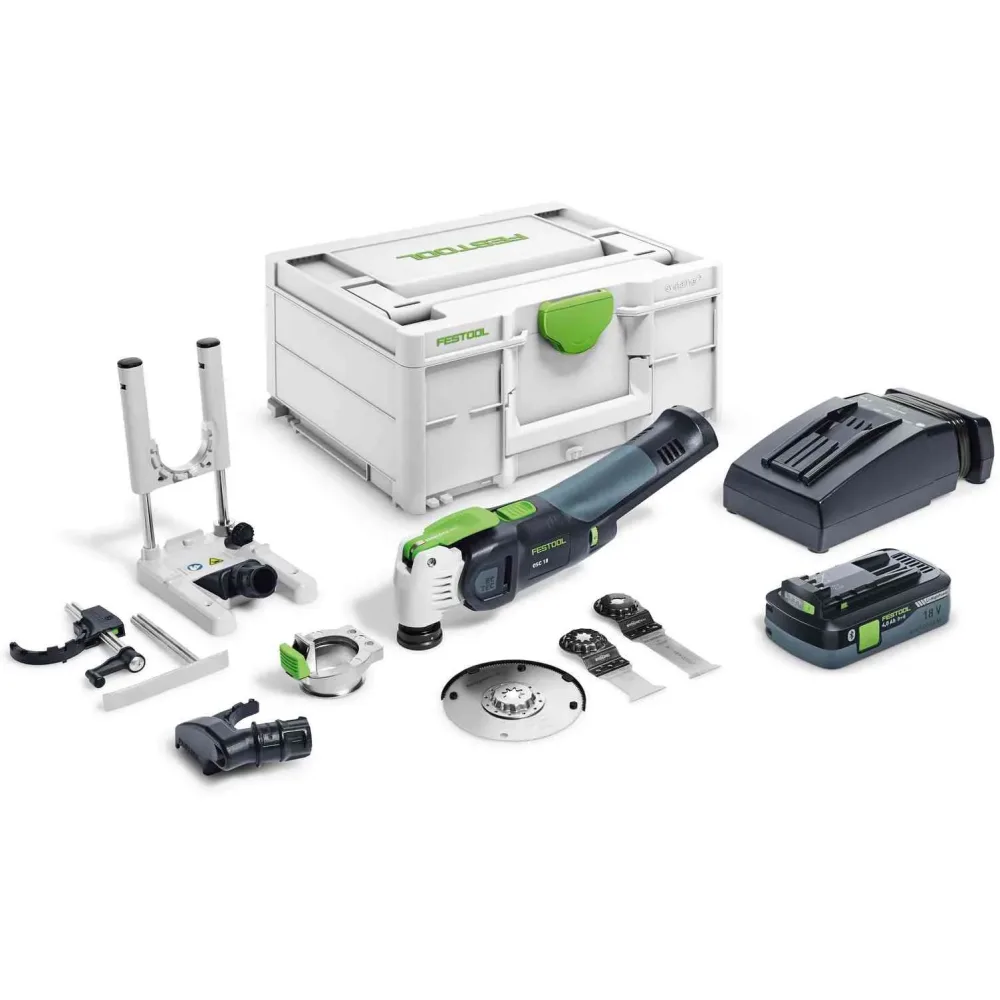 Festool OSC 18 HPC 4,0 EI-Set VECTURO Multiverktyg med batteri och laddare