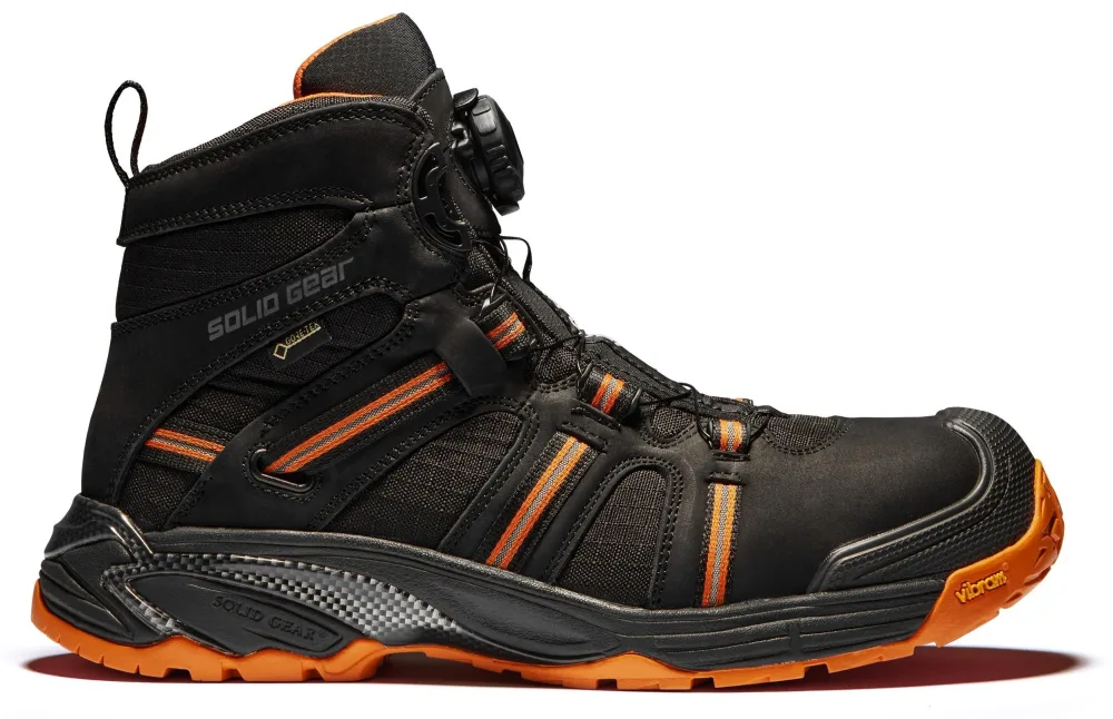 Solid Gear Phoenix Skyddskänga S3, GTX, svart/orange, glasfiberhätta 46