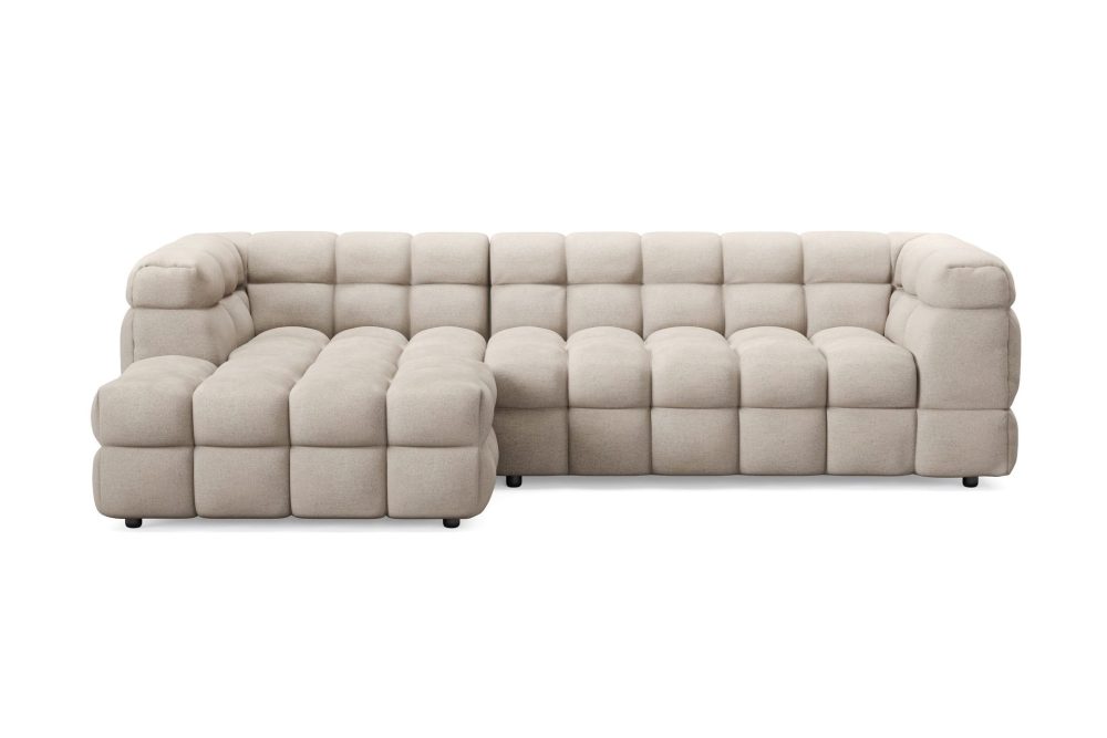 Elise 4-sits Bubblig Soffa med Divan Vänster