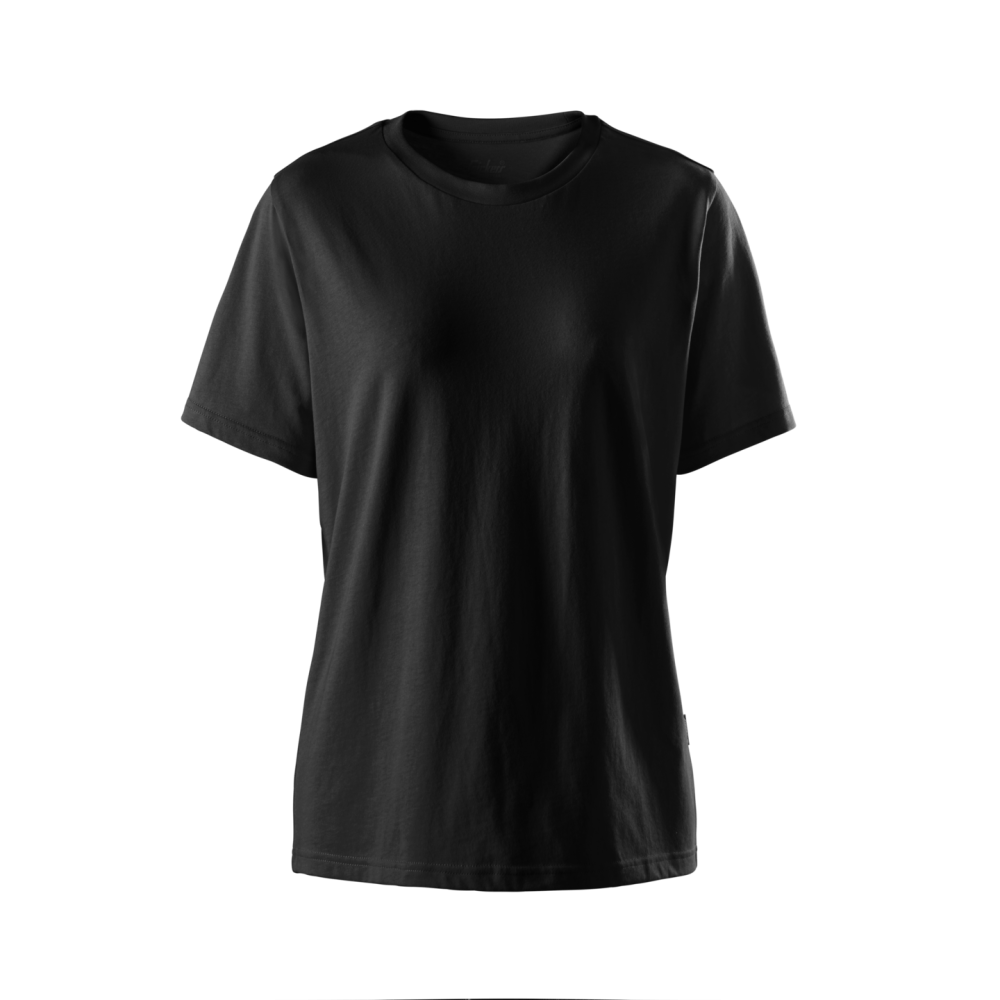 T-SHIRT KLASSISK DAM SVART STL S