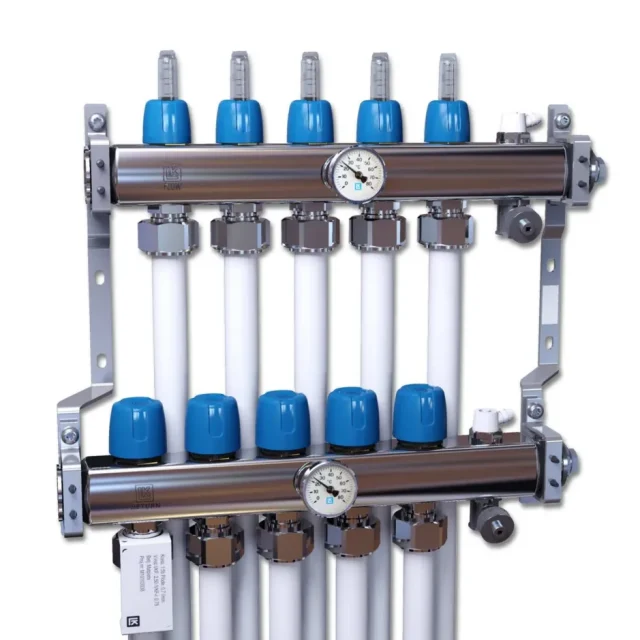 LK Systems 2410258V Värmekretsfördelare 128 x 355 mm, 1 grupp