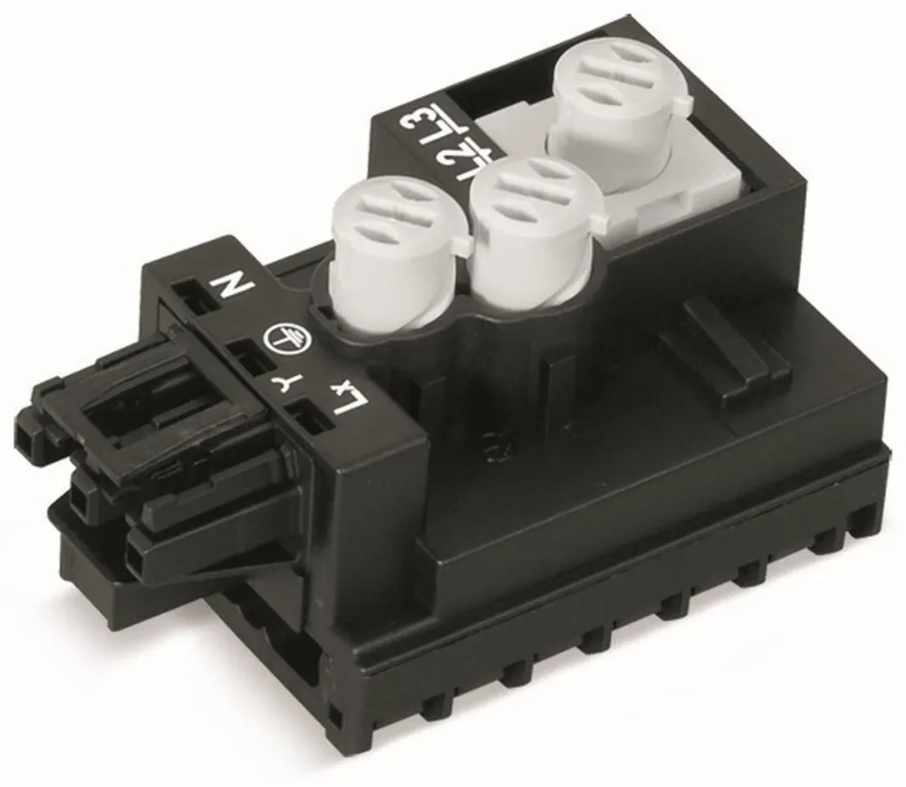 Wago 772-263 Avtappningsdon svart 3-pol, 250 V - Bild 2
