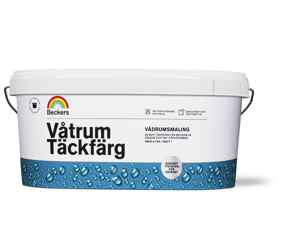 VÅTRUMSTÄCKFÄRG BECKERS BAS C 3,6L