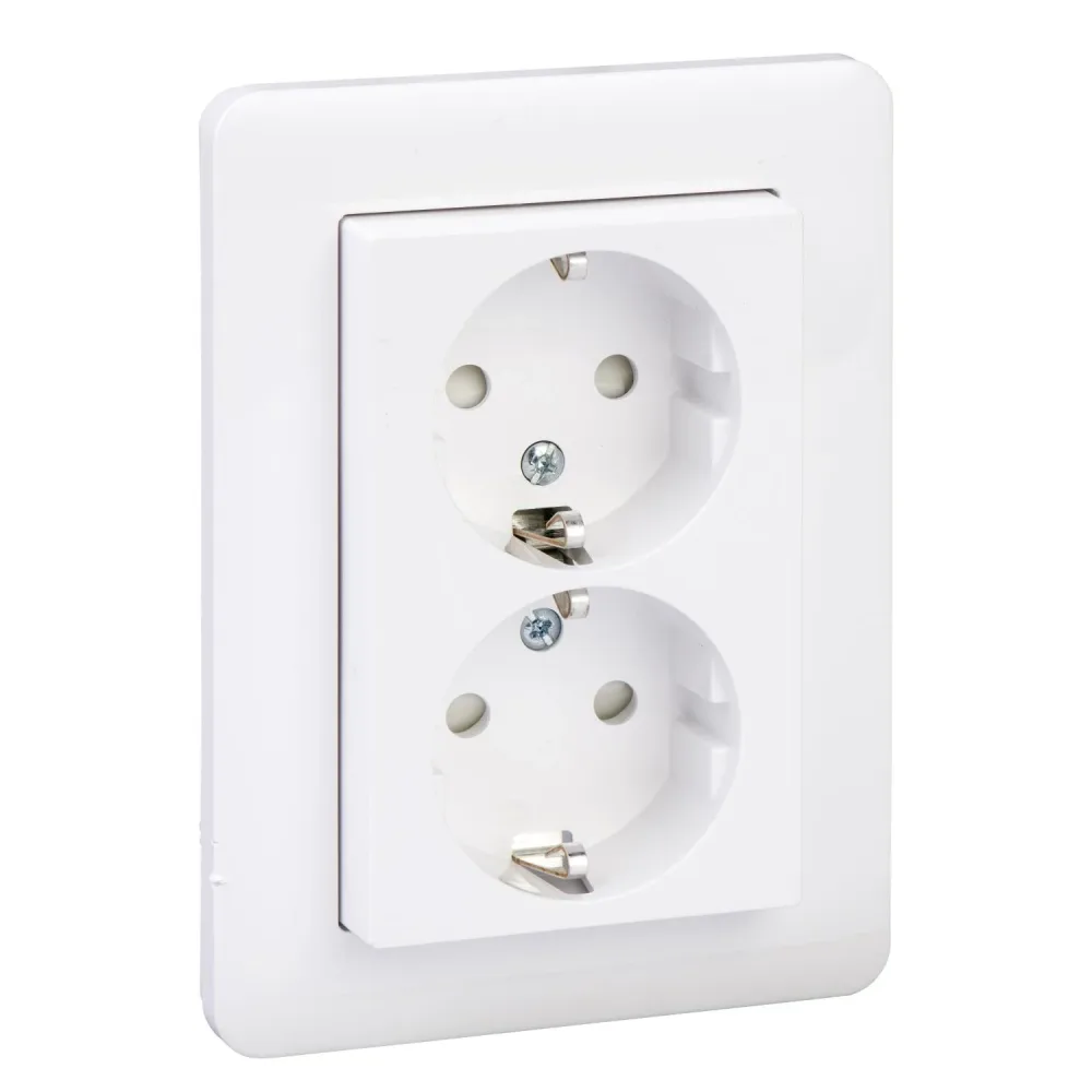 Schneider Electric WDE008287 Vägguttag 2-vägs