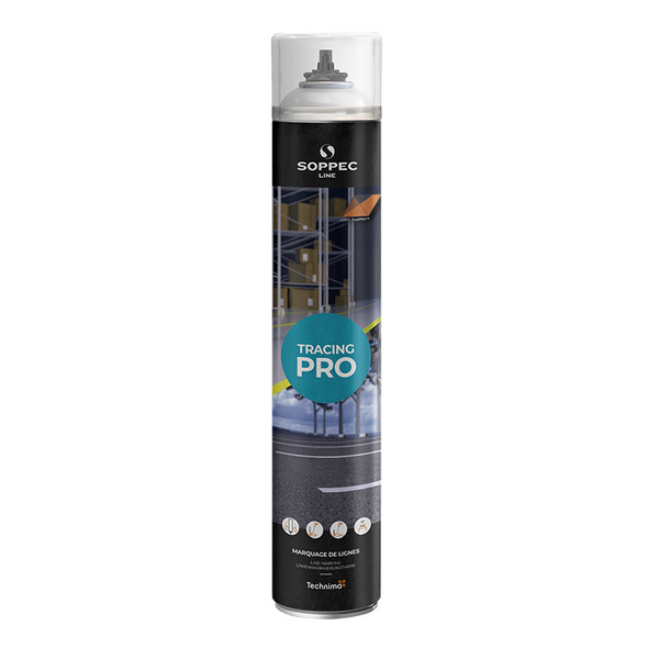 LINJEMARKERINGSFÄRG SOPPEC TRACING PRO VIT, 750ML