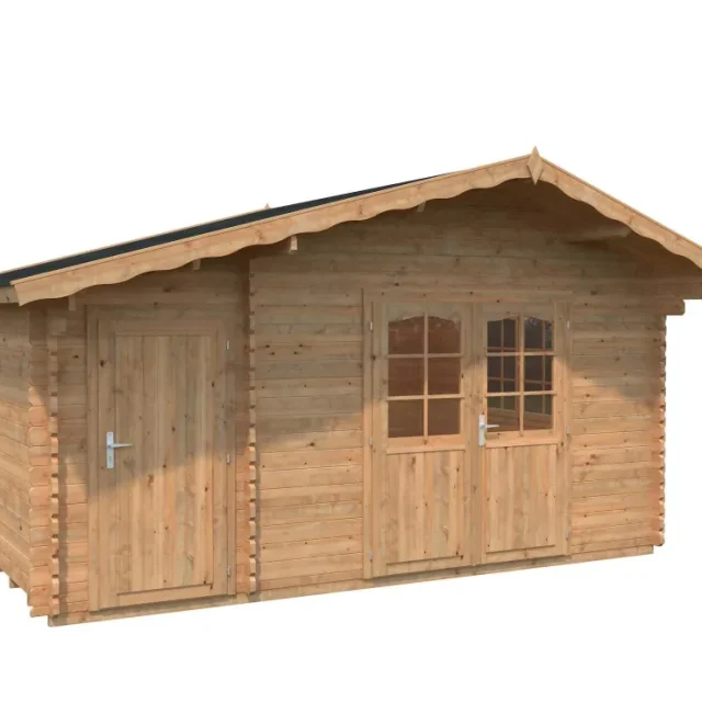 Palmako Emma Stuga 14,9 m²/inv. 14,2 m², brun impregnerad