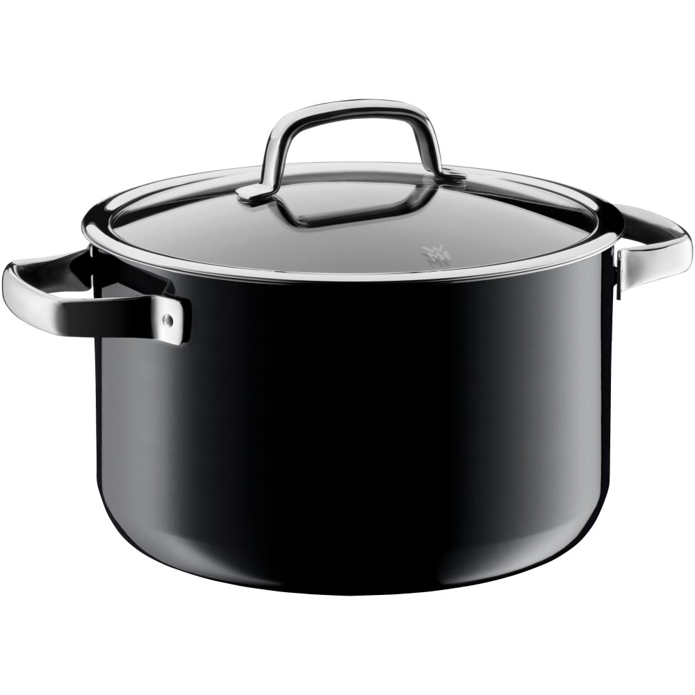 Fusiontec gryta med lock 6,4 l, Black