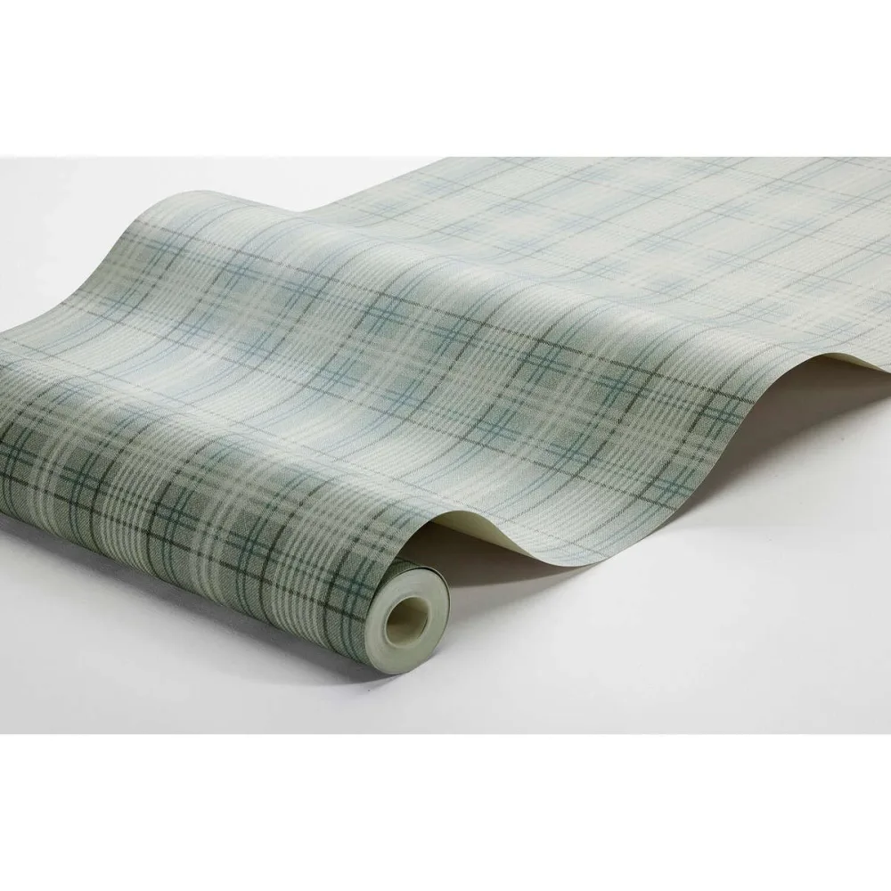 Tapet Cottage Garden Tailor´s Tweed 3580 Turkos Rutig - Bild 3