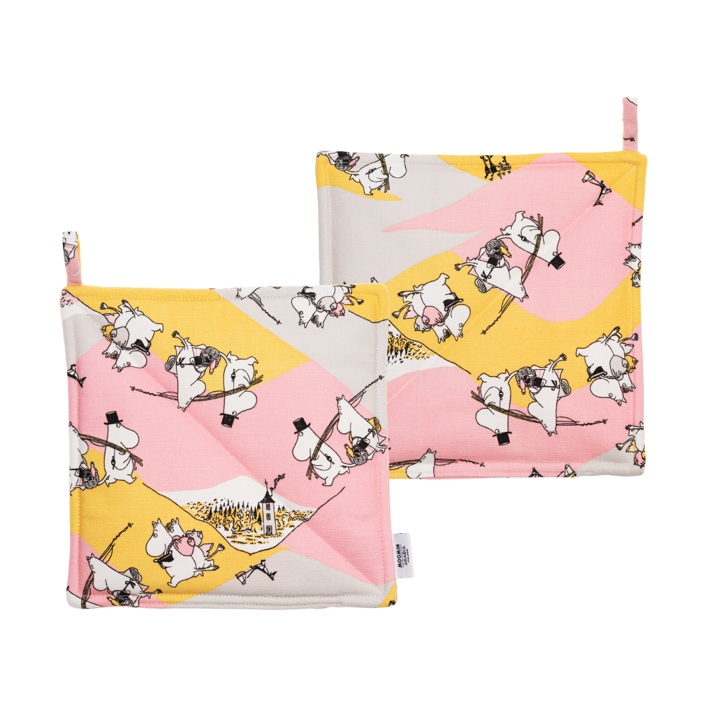 Familjemys mumin grytlapp 2-pack, 22x22 cm