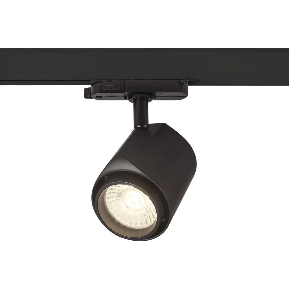 Hide-a-Lite Focus Track Maxi DALI Spotlight 22W, svart, 3000K 15°, 1950 lm