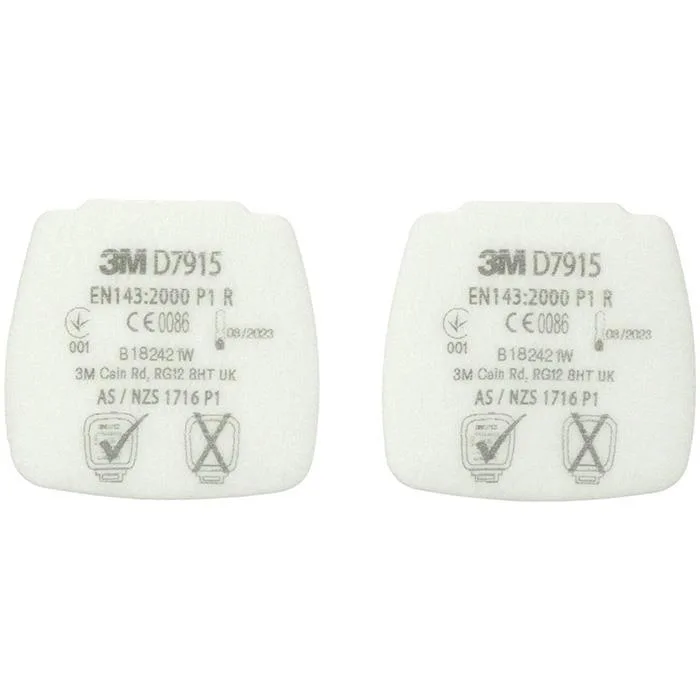 3M Secure Click D7915 Partikelfilter till 800-serien, 4-pack P1 R - Bild 2